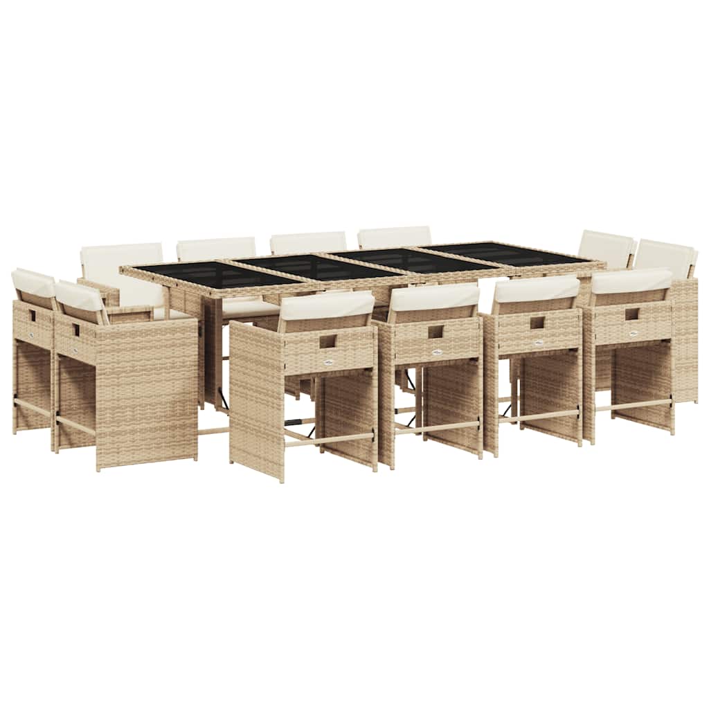 Garden Dining Set | Beige, Cream White, Black