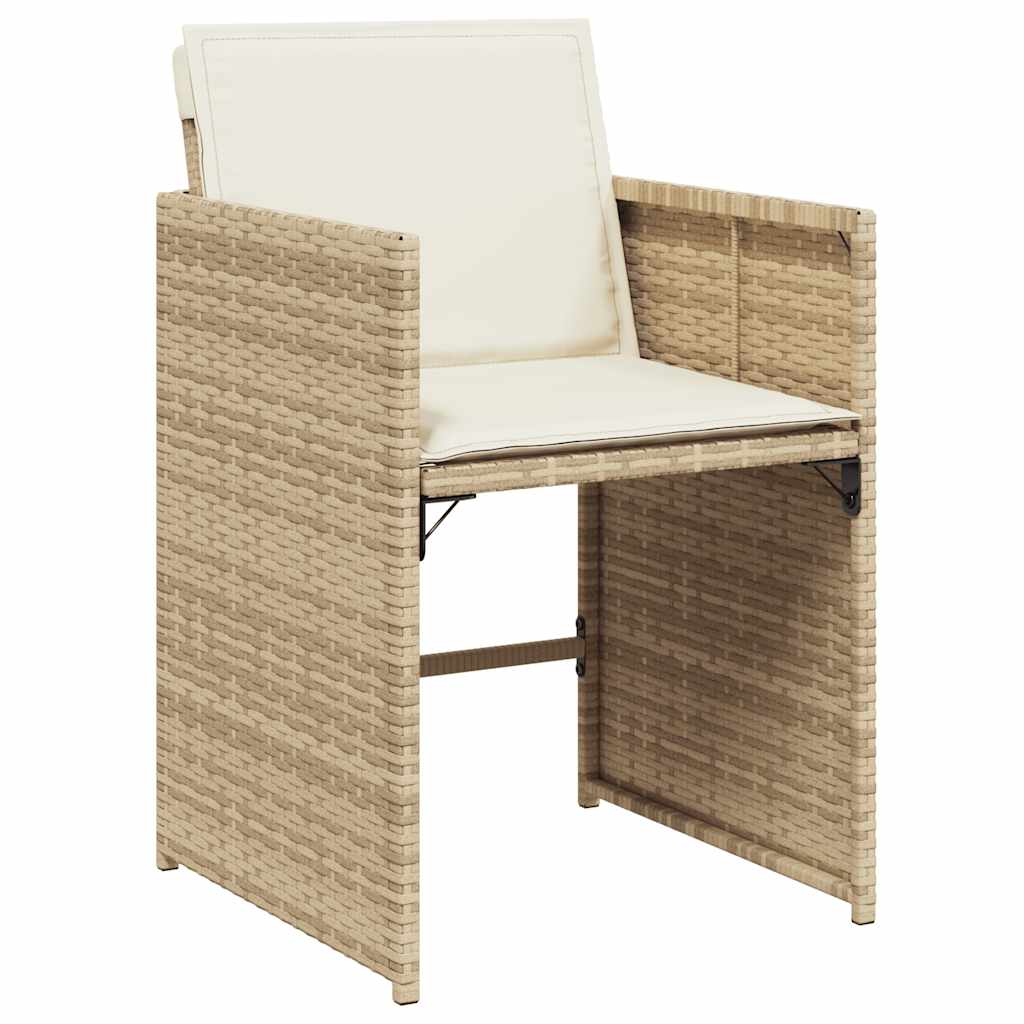 Garden Dining Set | Beige, Cream White, Black