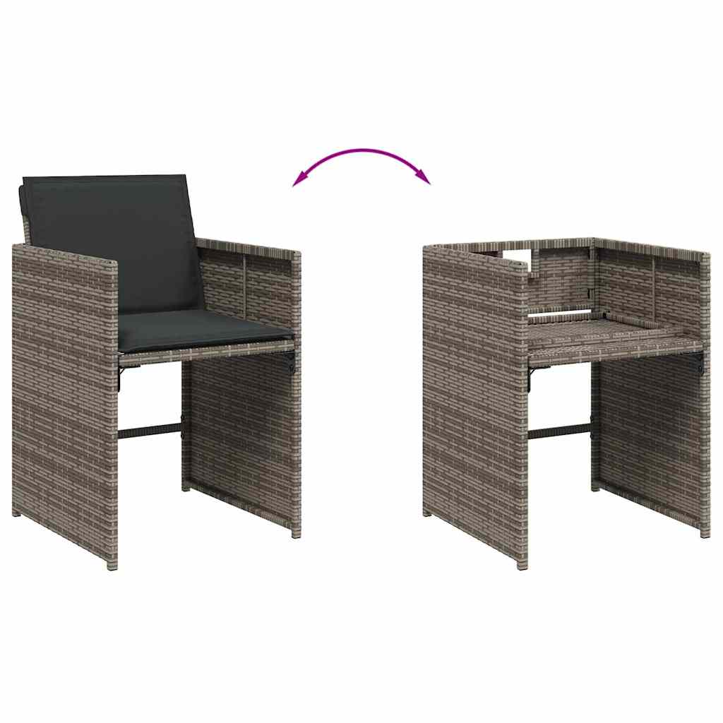 Garden Dining Set | Grey, black, dark grey
