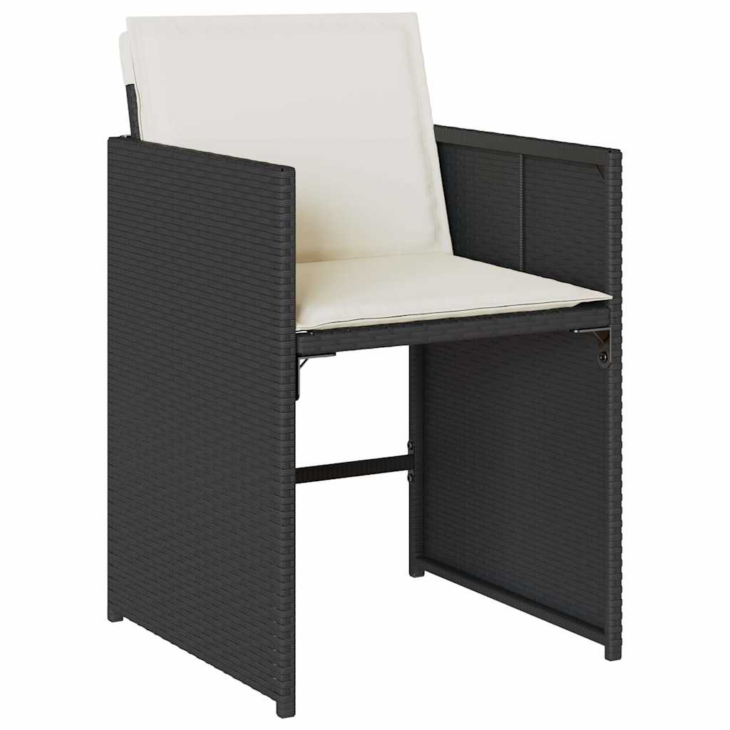 Garden Dining Set | Black and Cream White