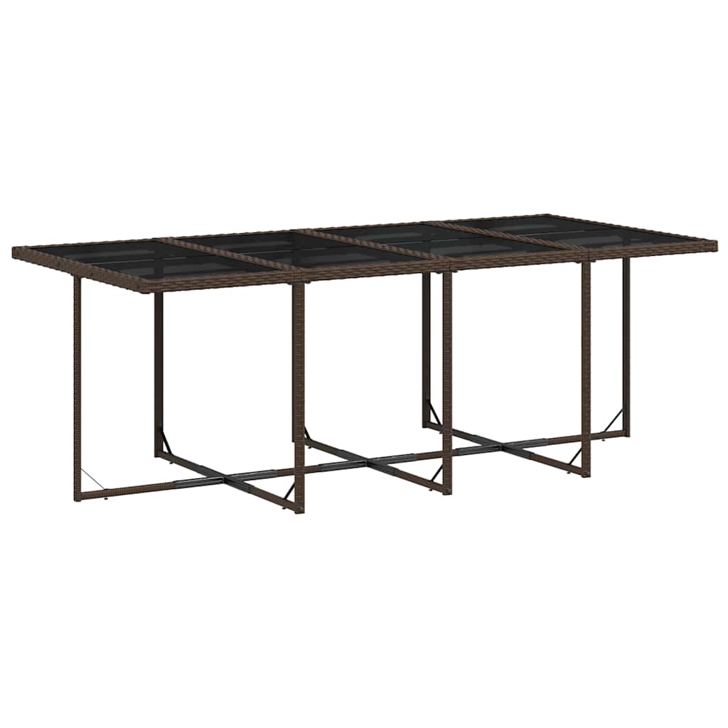 Garden Dining Set | Brown, Cream White