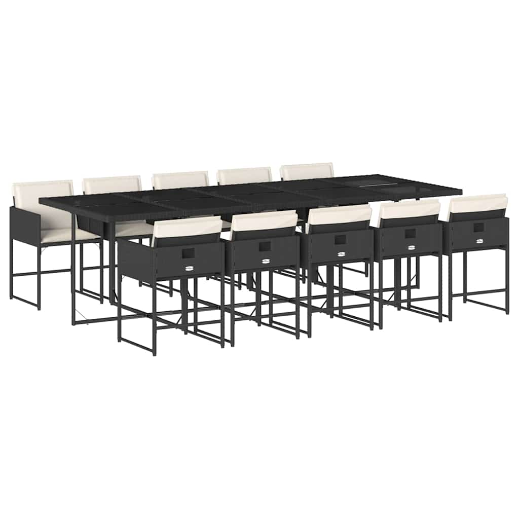 Garden Dining Set | Black, Cream White