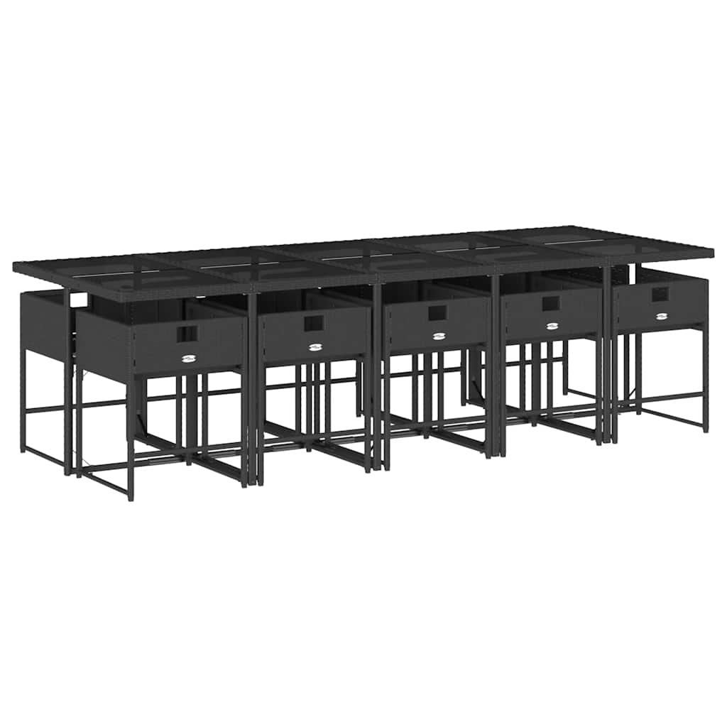 Garden Dining Set | Black, Cream White