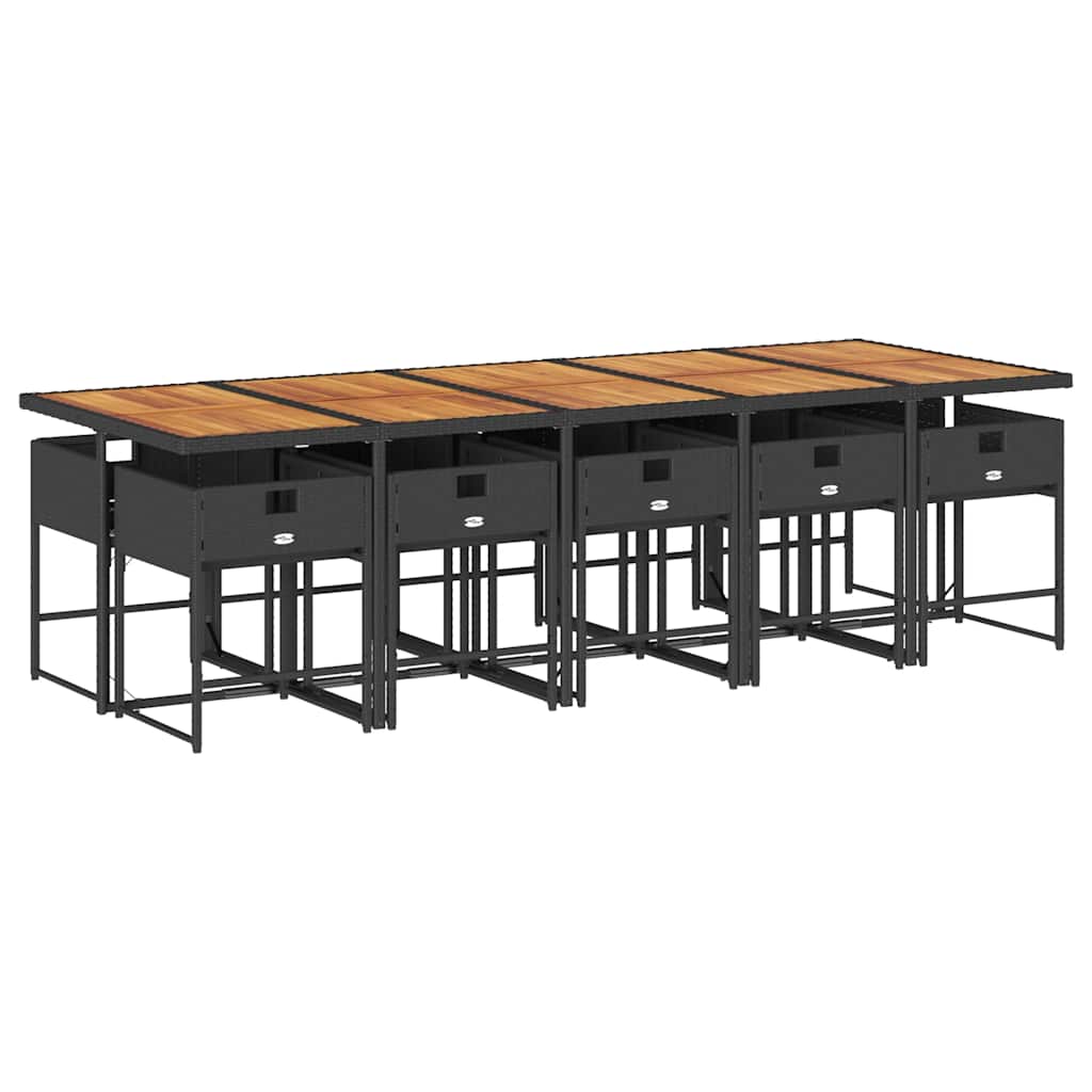 Garden Dining Set | Black and brown