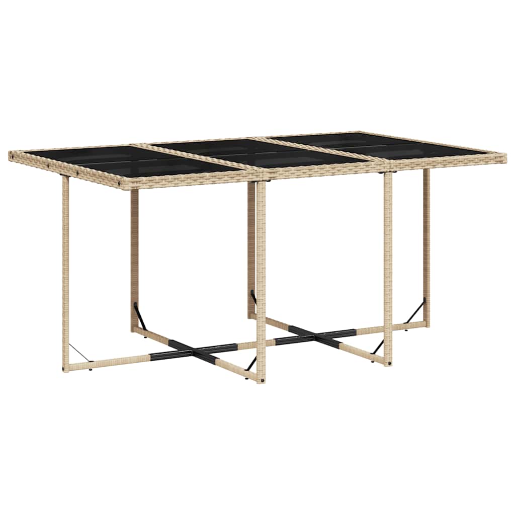 Garden Dining Set | Beige, Black, Cream White