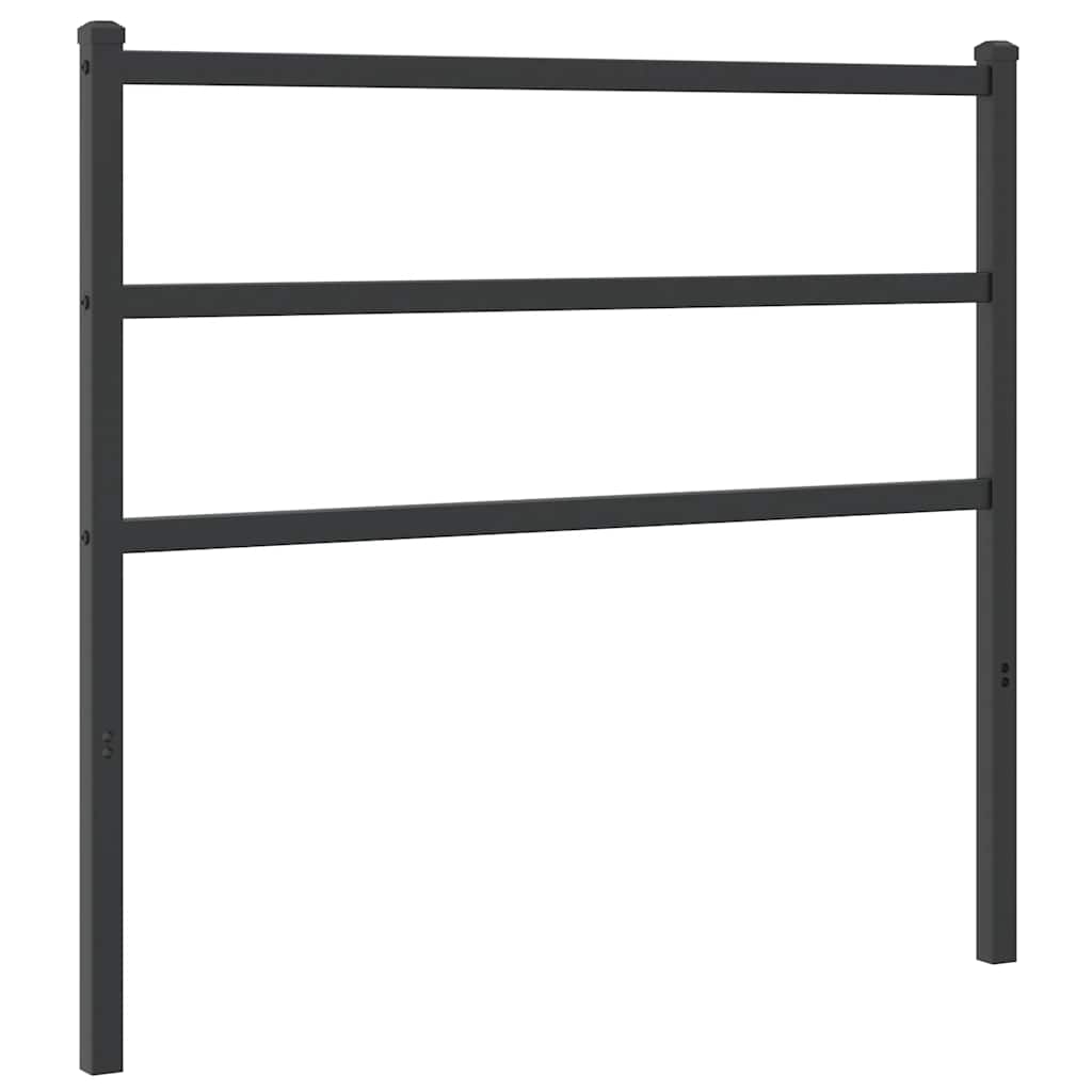 Metal Replace Headboard Black 100 cm