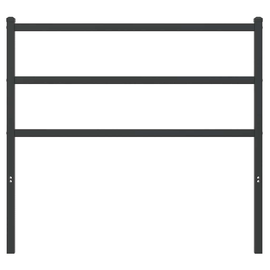 Metal Replace Headboard Black 100 cm