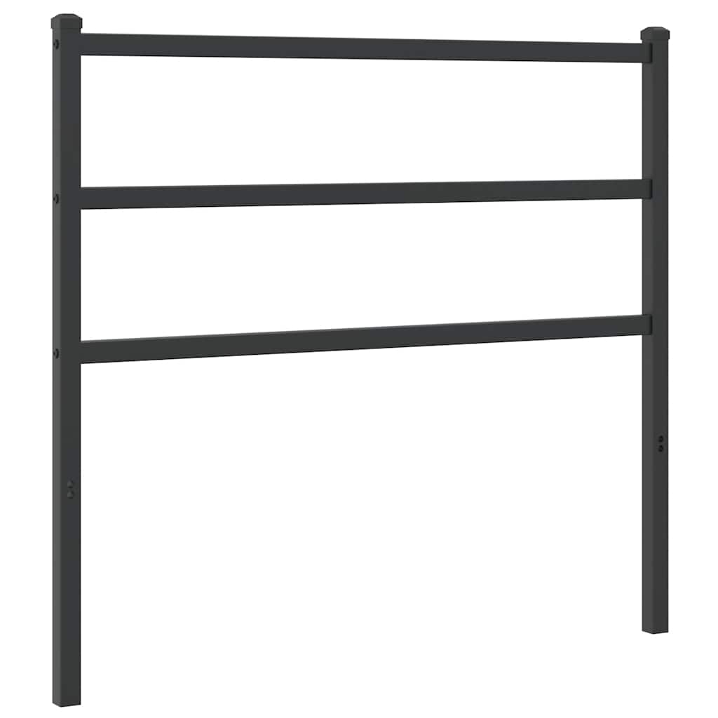 Metal Replace Headboard Black 107 cm