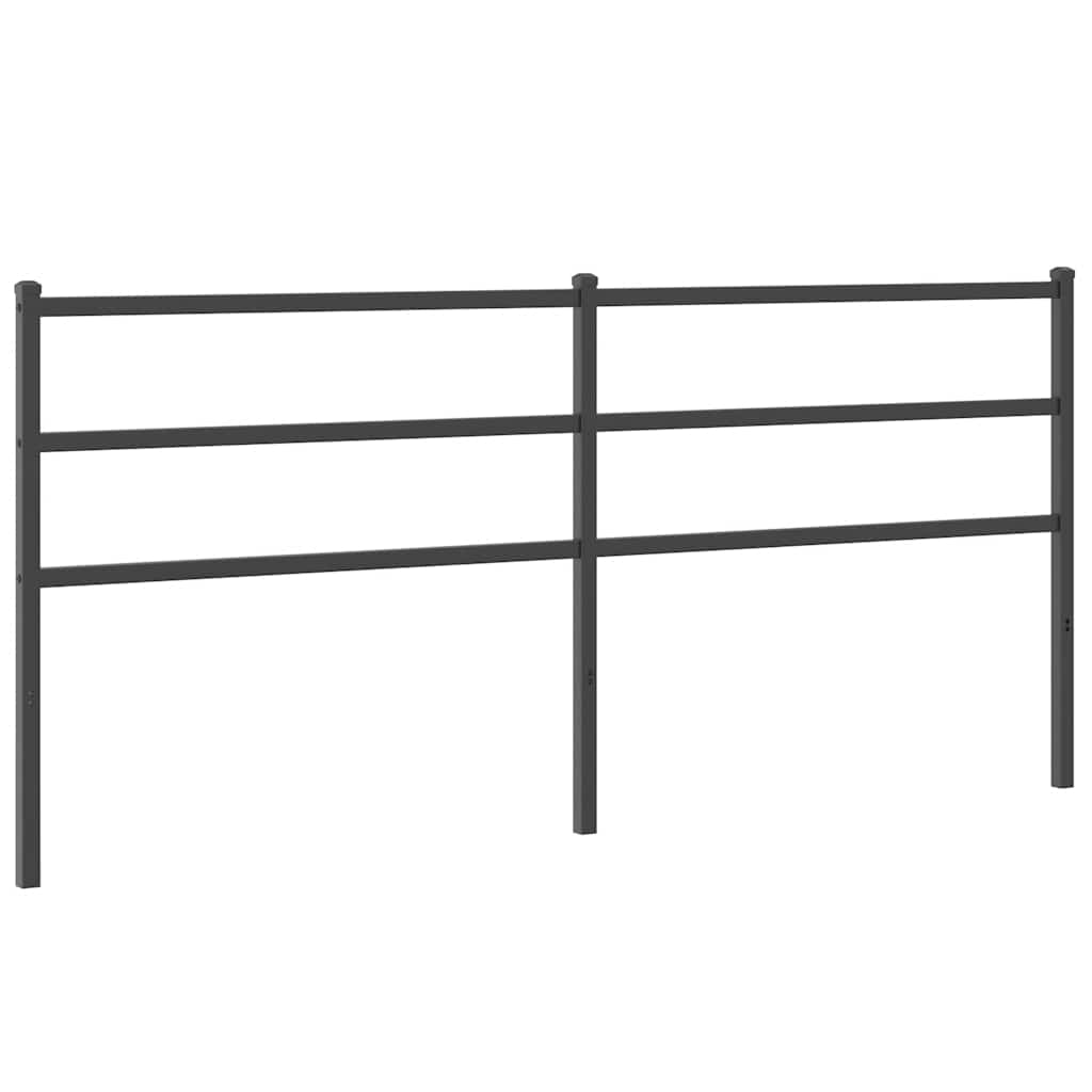 Metal Replace Headboard Black 180 cm