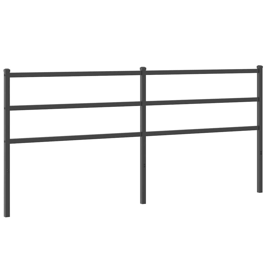 Metal Replace Headboard Black 193 cm