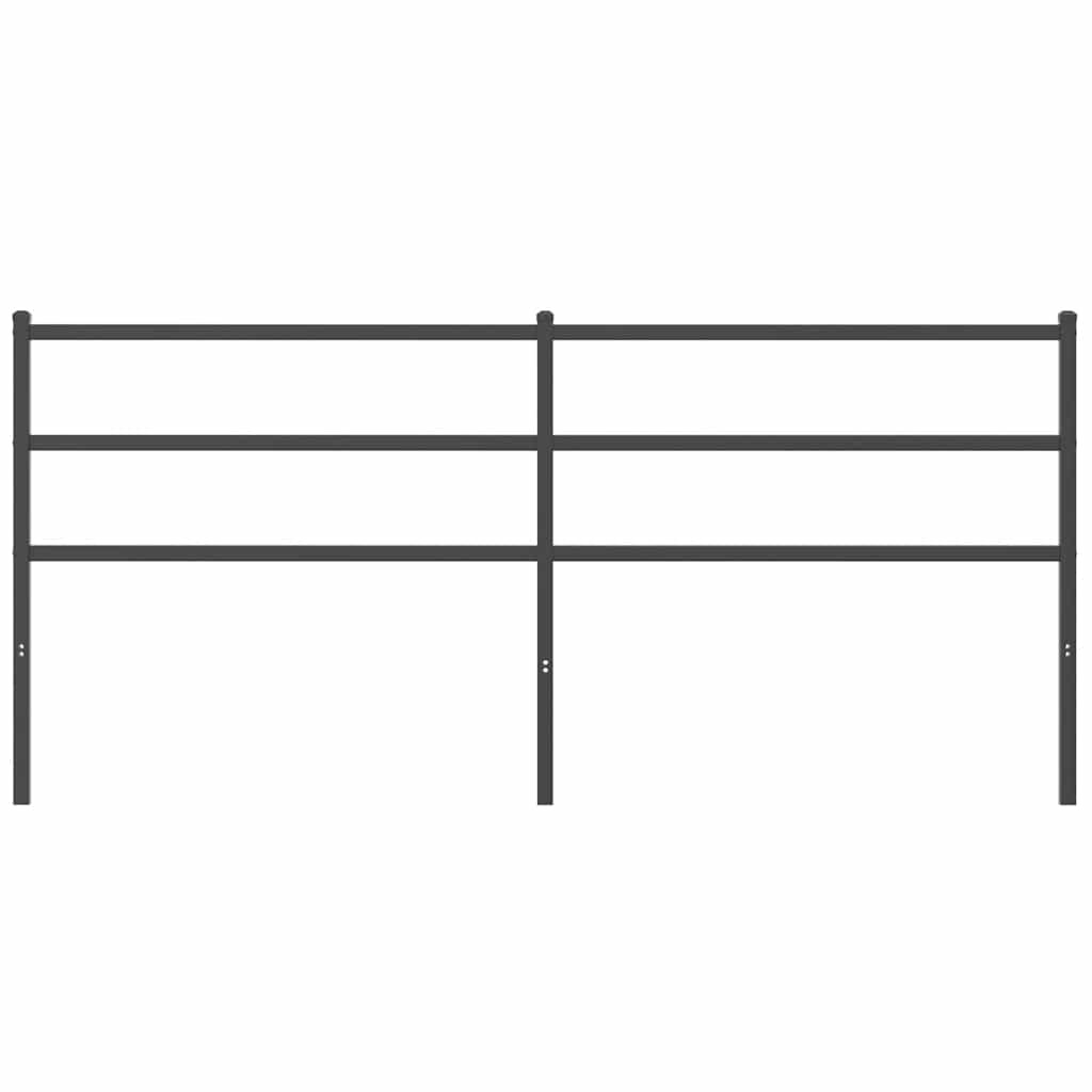 Metal Replace Headboard Black 193 cm