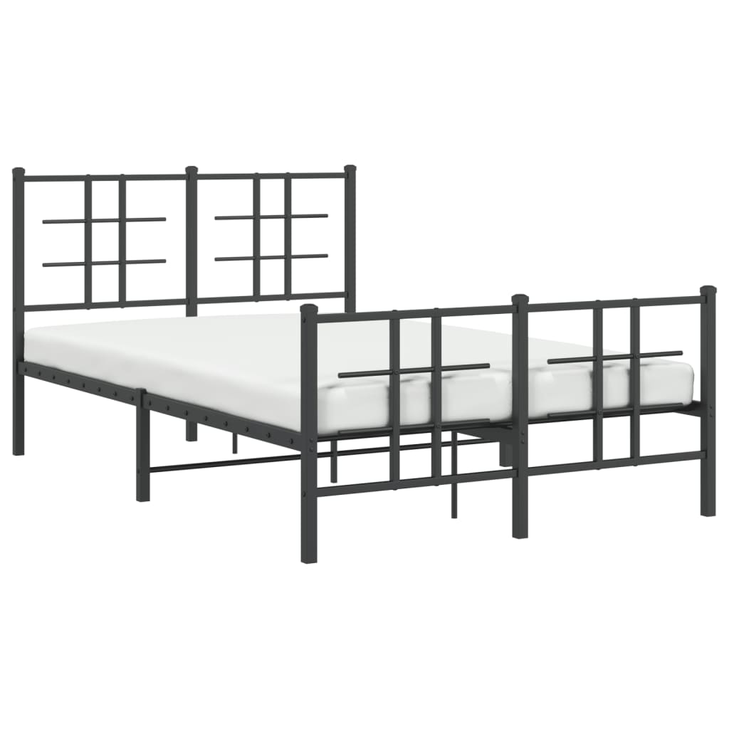 Bed Frame | Black | Powder-coated Steel | Small Double | Bed Frame