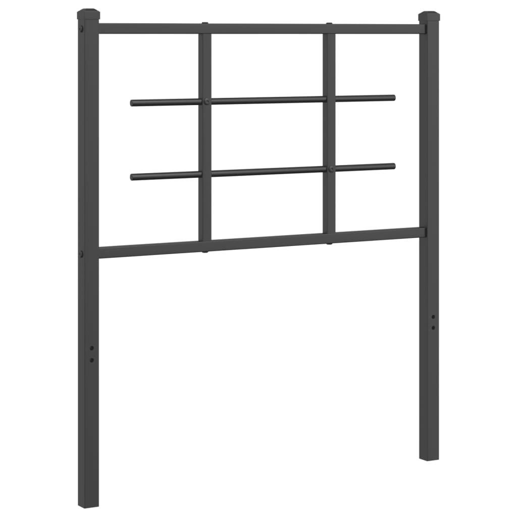 Metal Replace Headboard Black 75 cm