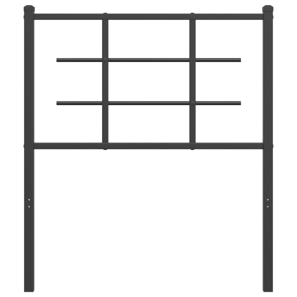 Metal Replace Headboard Black 75 cm