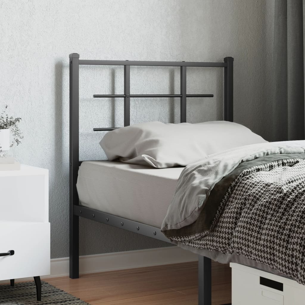 Metal Replace Headboard Black 75 cm