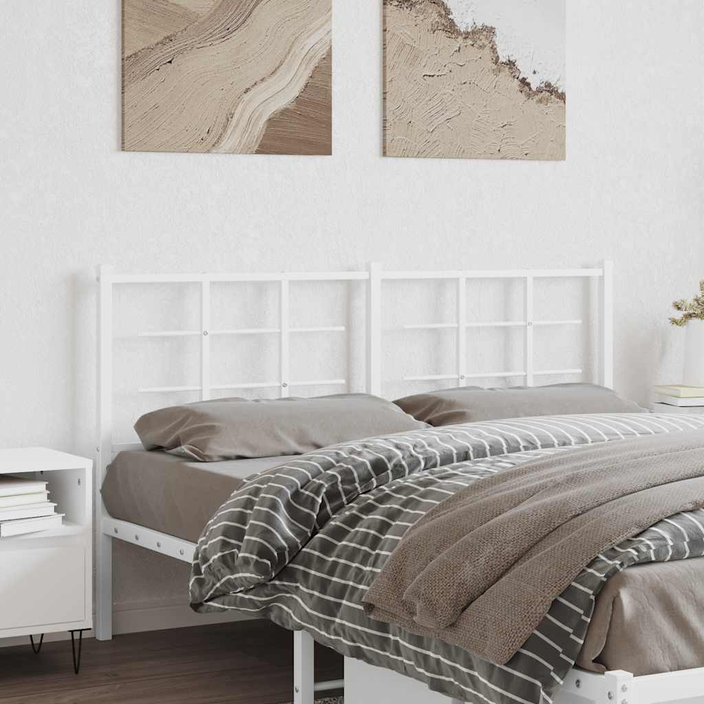 Metal Replace Headboard White 160 cm