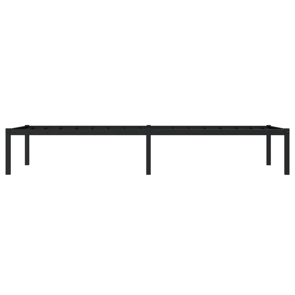 Metal Bed Frame without Mattress Black 80x200cm