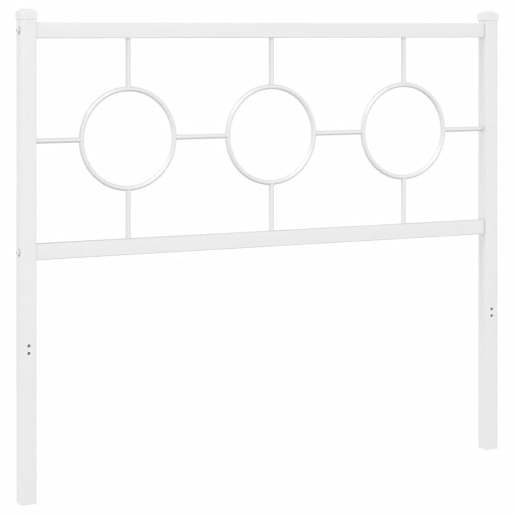 Metal Replace Headboard White 100 cm