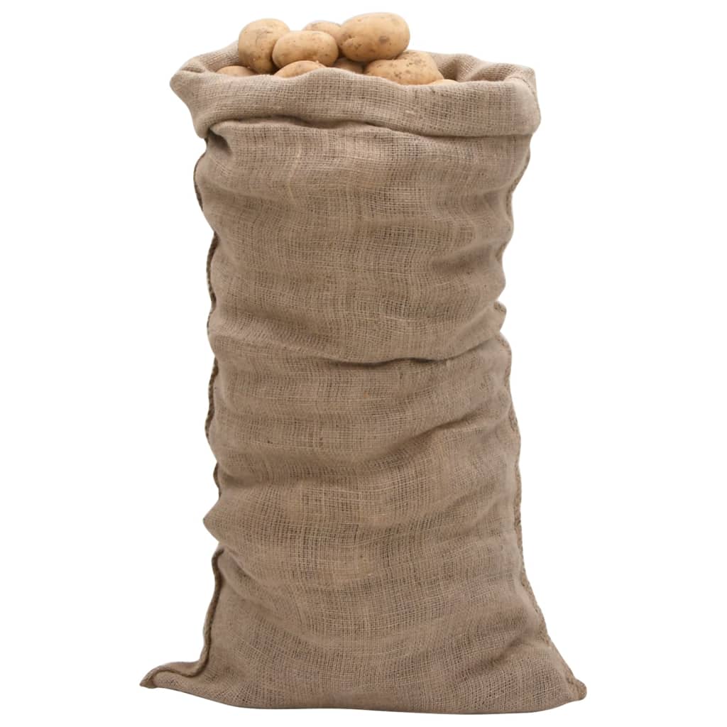 Jute Sacks 5 pcs 65x135 cm 100% Jute 220 gsm