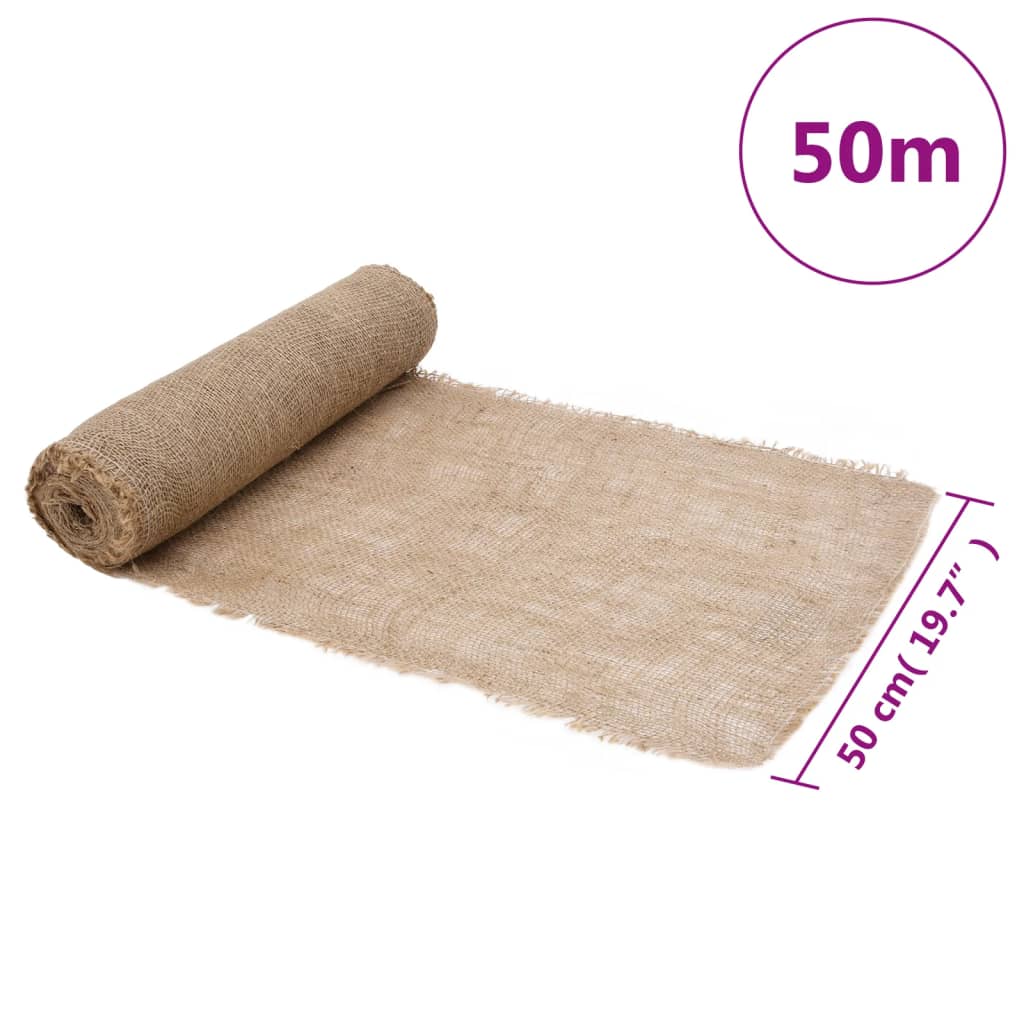 Garden Jute Netting 50 cm x 50 m 180 gsm 100% Tossa Jute
