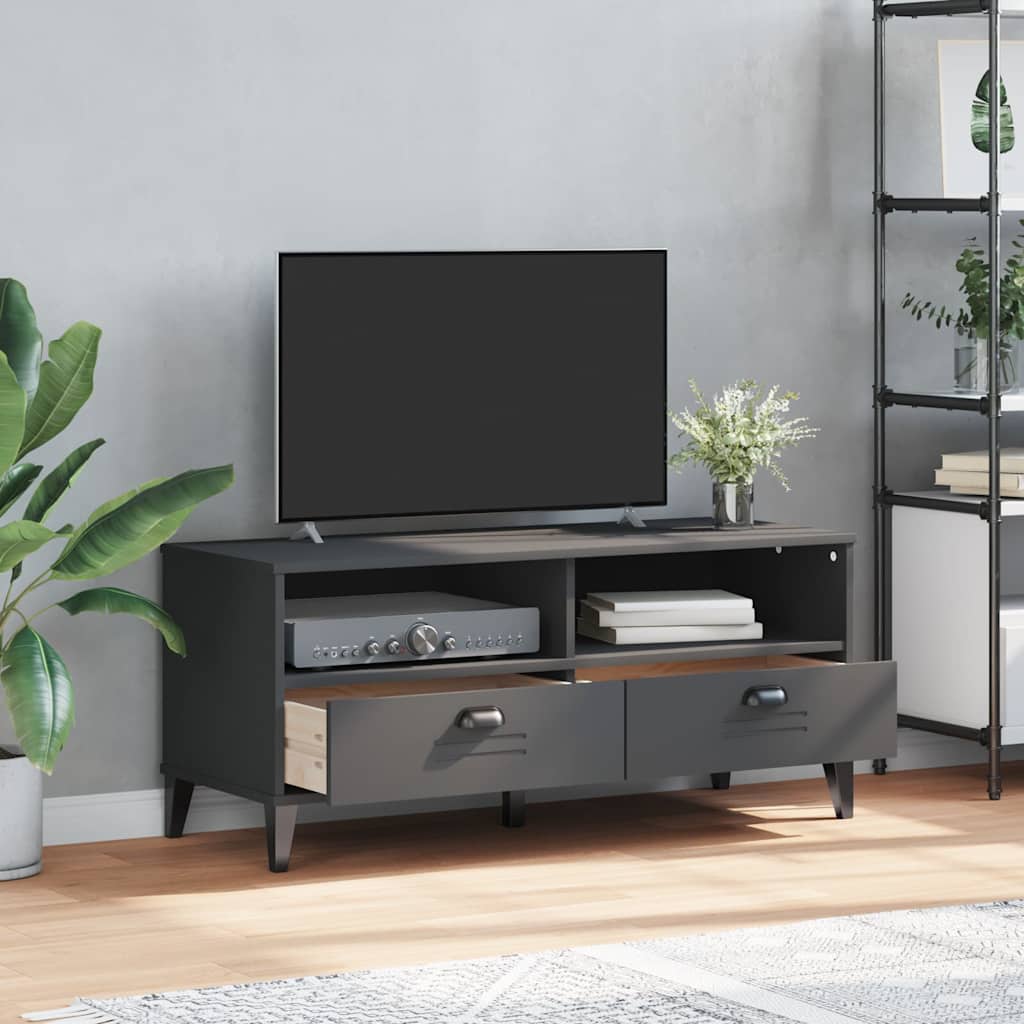 TV Cabinet "VIKEN" Anthracite Grey Engineered Wood