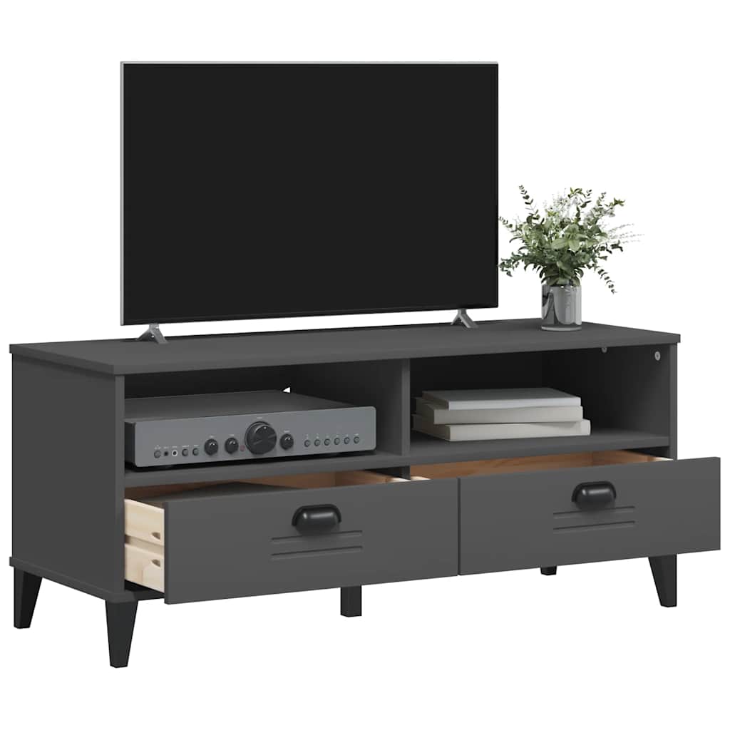 TV Cabinet "VIKEN" Anthracite Grey Engineered Wood