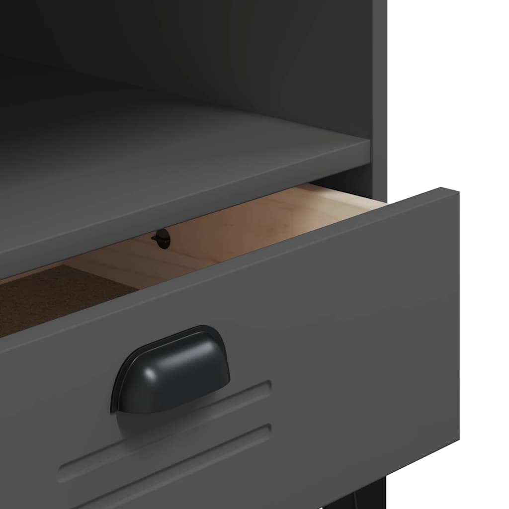TV Cabinet "VIKEN" Anthracite Grey Engineered Wood
