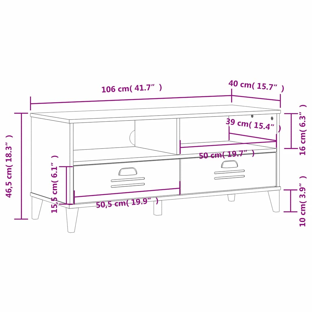 TV Cabinet "VIKEN" Anthracite Grey Engineered Wood