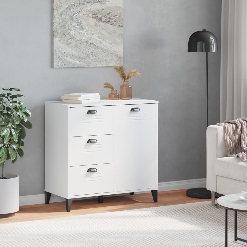 vidaXL Sideboard VIKEN White 80x40x80 cm Engineered Wood