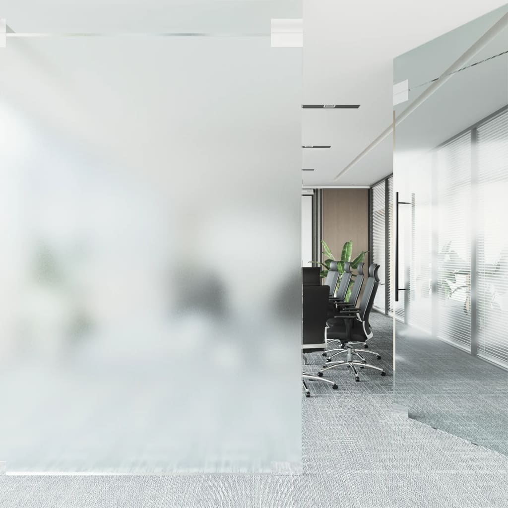 vidaXL Window Film Static Frosted Transparent Grey 45x500 cm PVC