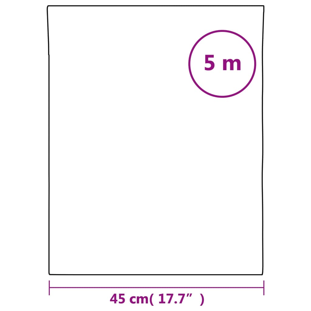 vidaXL Window Film Frosted Blinds Pattern 45x500 cm PVC