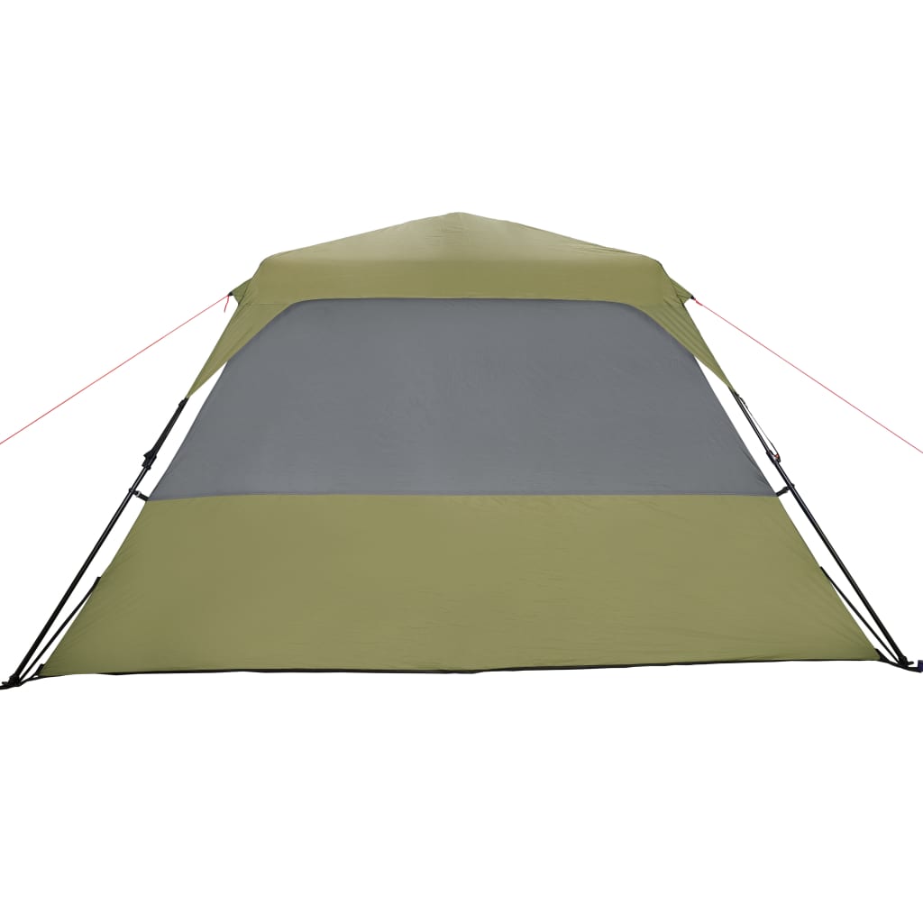 vidaXL Family Tent 6-Person Green Quick Release Waterproof