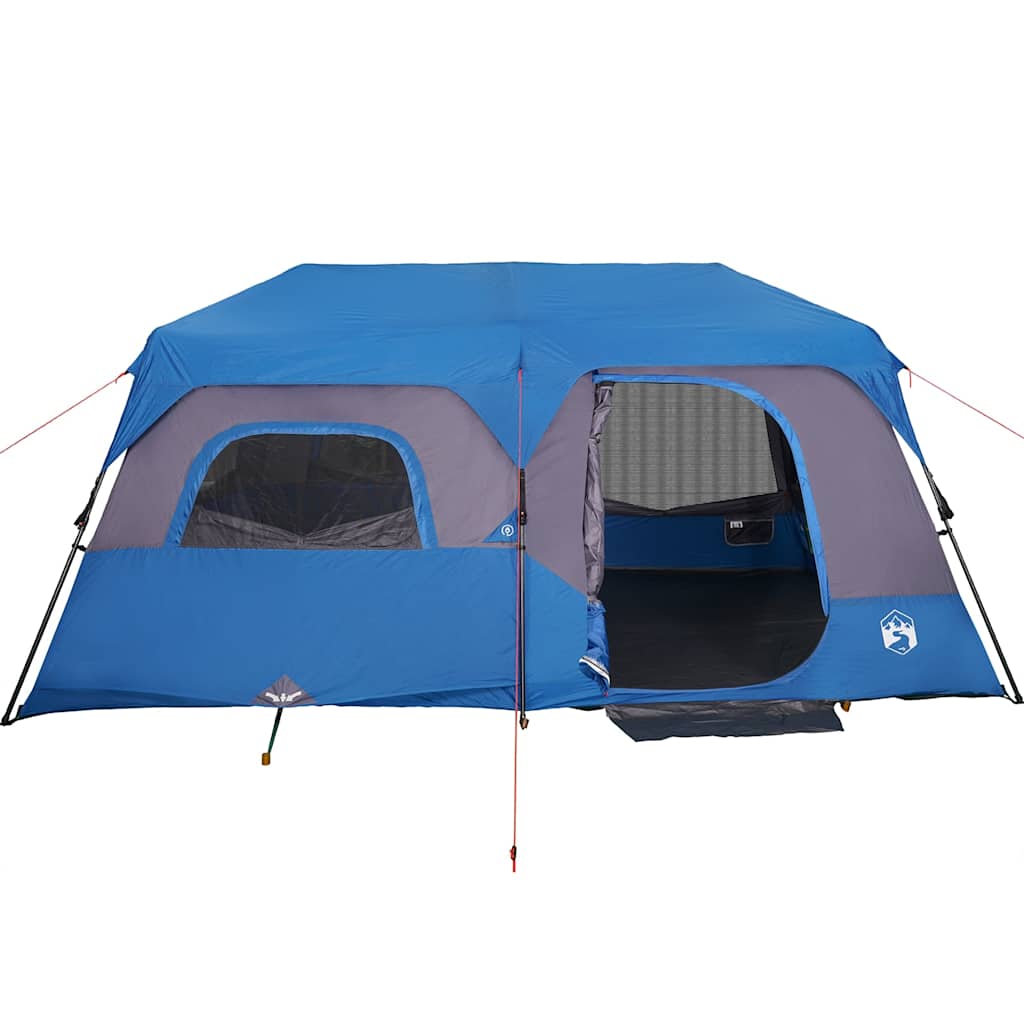 Family Tent 9-Person Blue Quick Release Waterproof