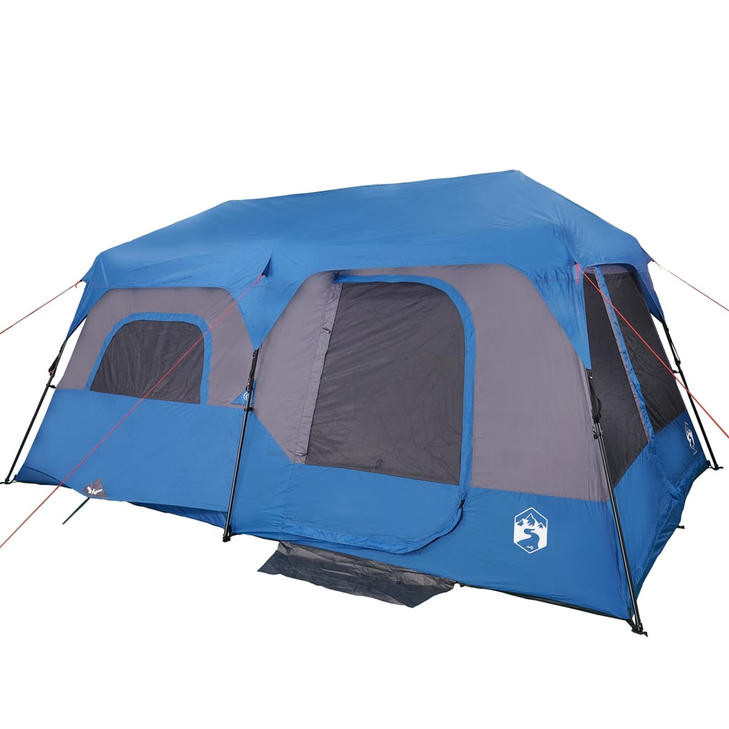 vidaXL Family Tent 9-Person Green Quick Release Waterproof