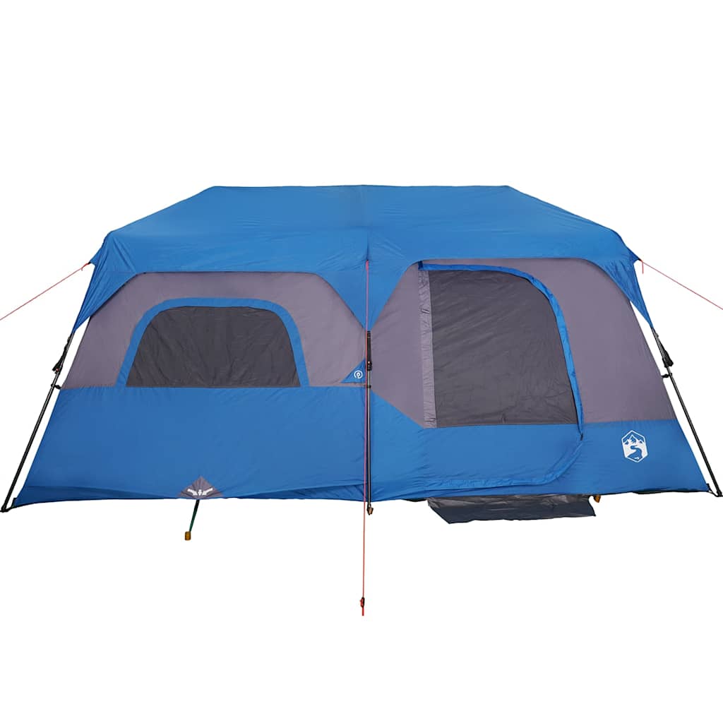 Family Tent 9-Person Blue Quick Release Waterproof