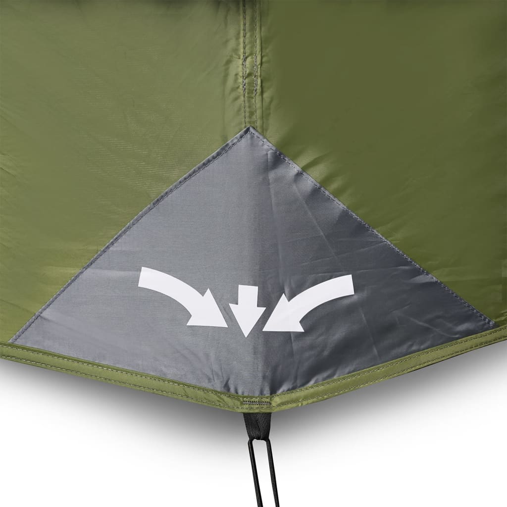 vidaXL Family Tent 9-Person Green Quick Release Waterproof