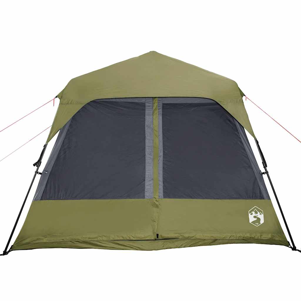 vidaXL Family Tent 9-Person Green Quick Release Waterproof