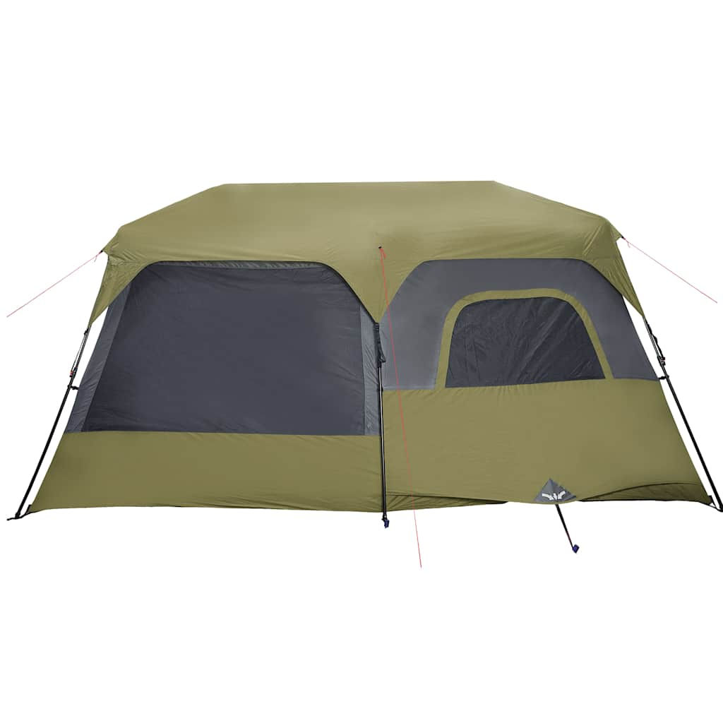 vidaXL Family Tent 9-Person Green Quick Release Waterproof