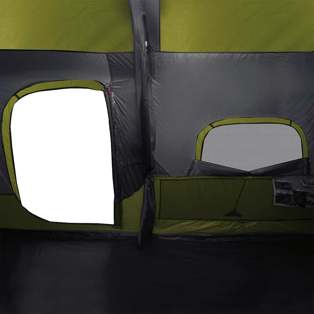 vidaXL Family Tent 9-Person Green Quick Release Waterproof