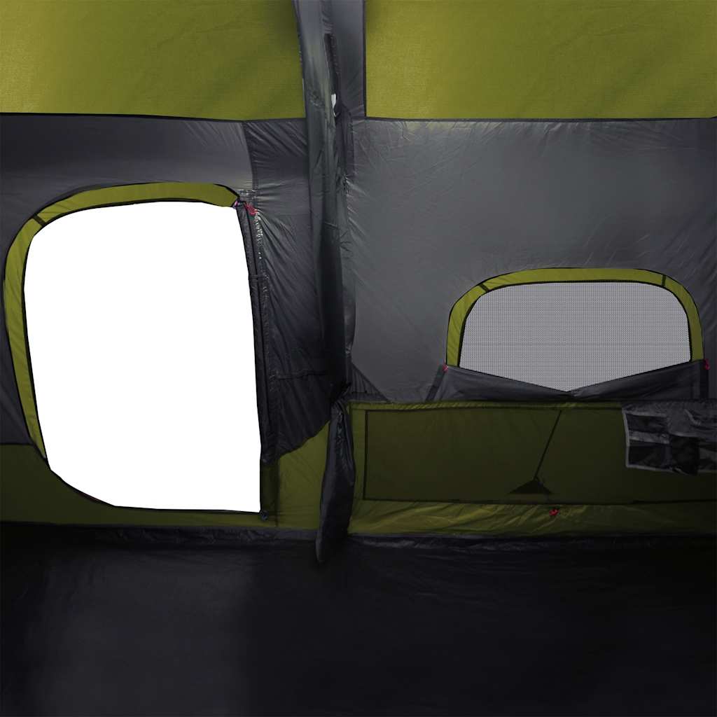 Family Tent 9-Person Green Quick Release Waterproof
