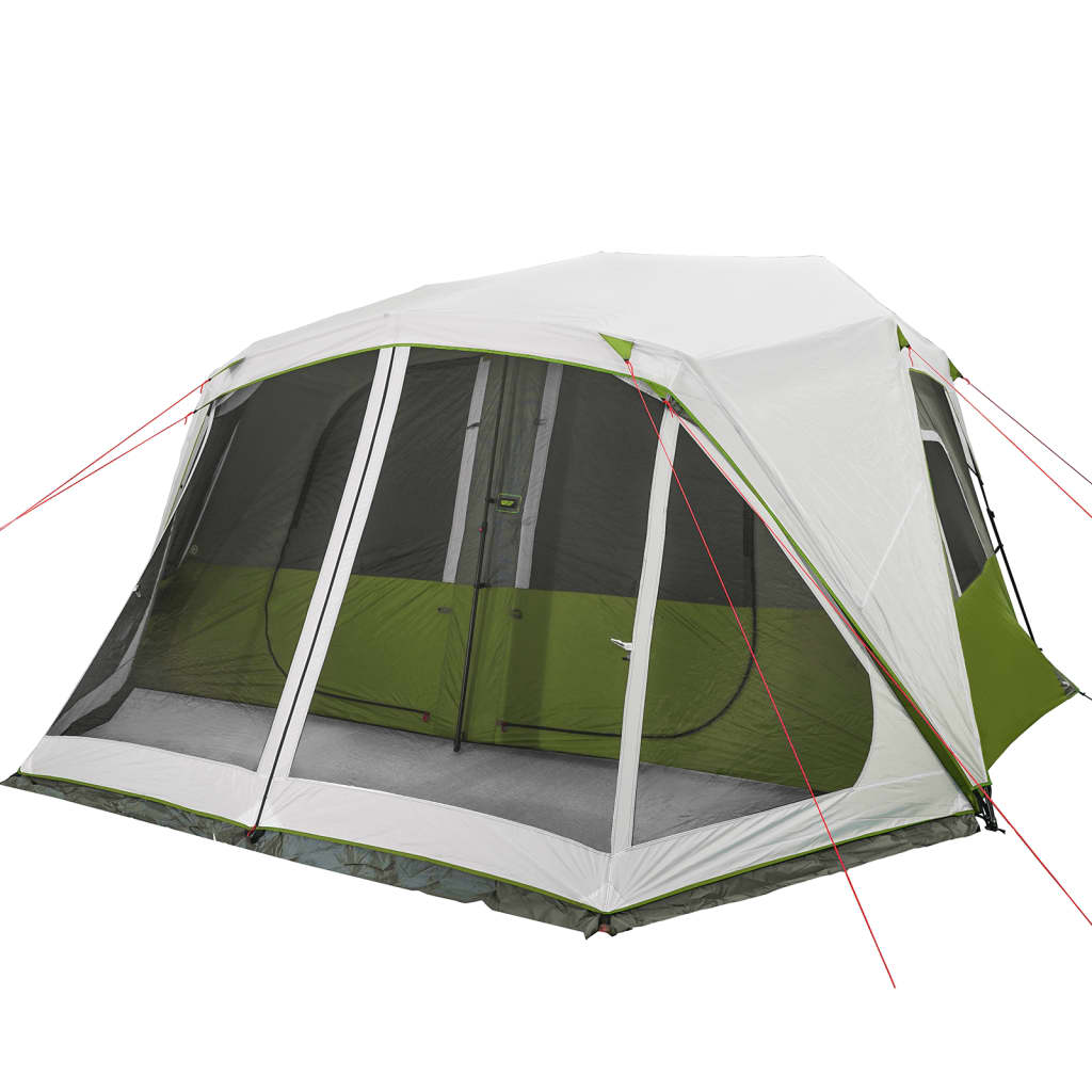 vidaXL Family Tent with LED 10-Person Light Blue Quick Release