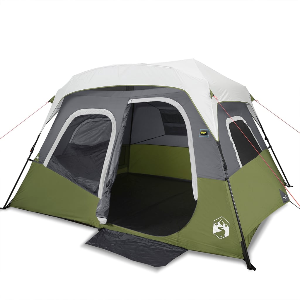 vidaXL Family Tent with LED 6-Person Light Blue Quick Release