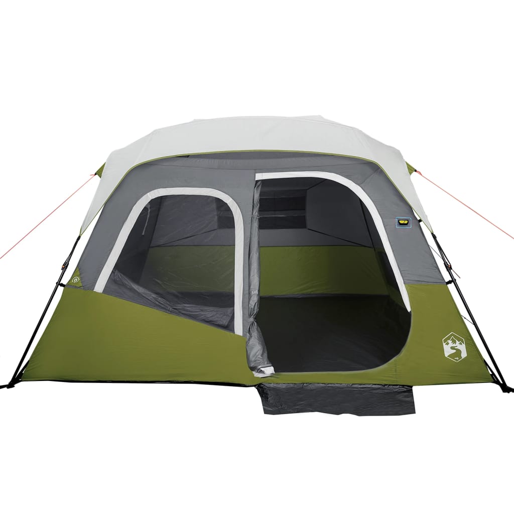 vidaXL Family Tent with LED 6-Person Light Blue Quick Release