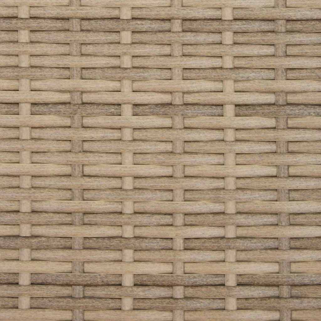 Garden Sofa | Beige | PE Rattan | 2-seater | Removable Covers