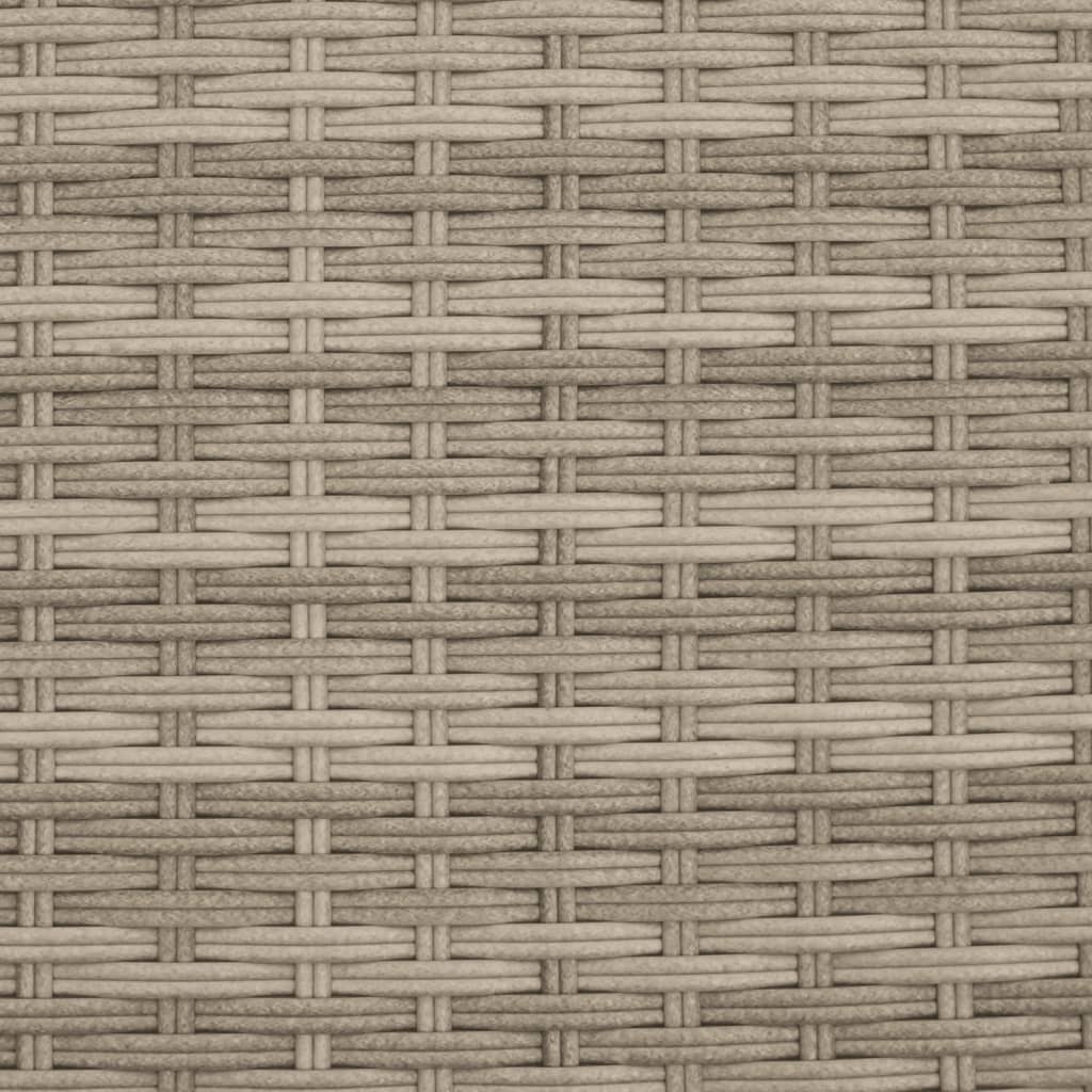 Garden Sofa | Light grey | PE rattan, powder-coated steel, polyester