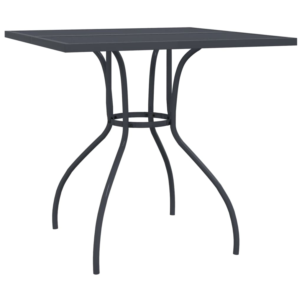 Garden Dining Set | Anthracite | Expanded metal mesh | Compact | Foldable