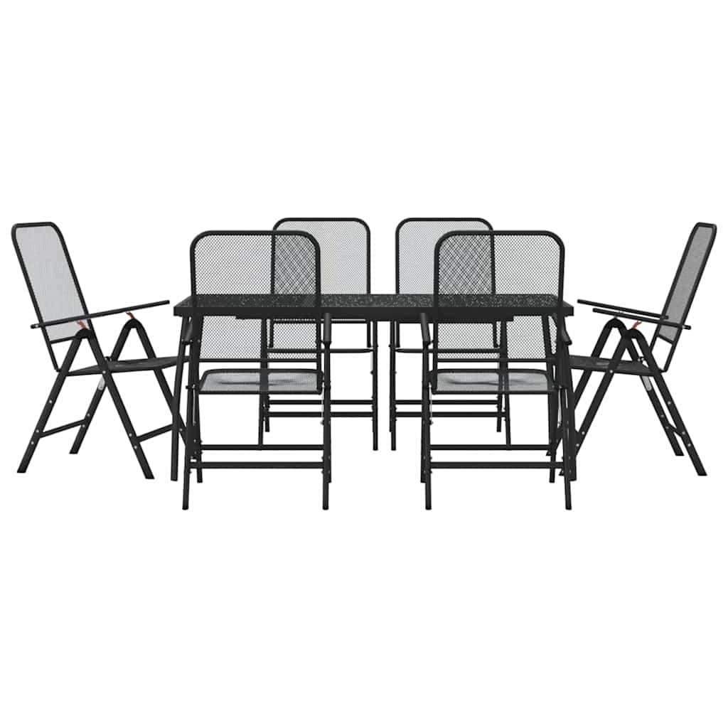 Garden Dining Set | Anthracite | Metal | Standard | Foldable