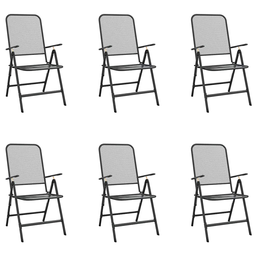 Garden Dining Set | Anthracite | Metal | Standard | Foldable