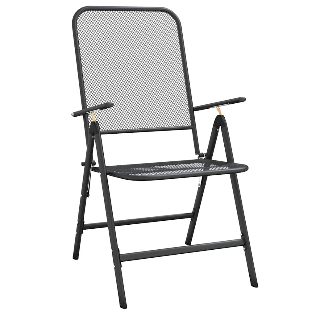 Garden Dining Set | Anthracite | Metal | Standard | Foldable