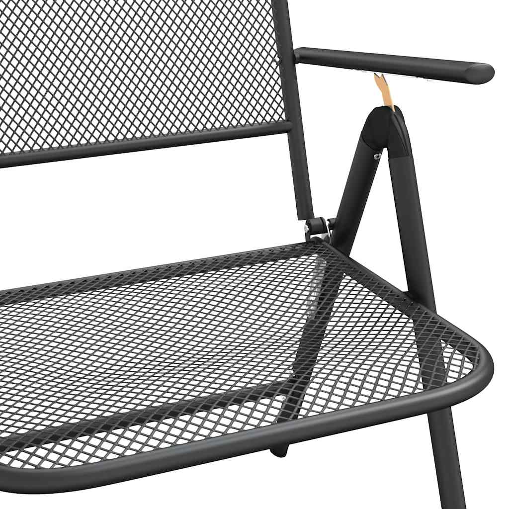 Garden Dining Set | Anthracite | Metal | Standard | Foldable
